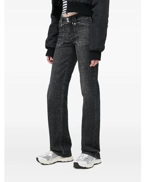 Miss Sixty Button-Fastening Patch-Pocket Jeans - Black