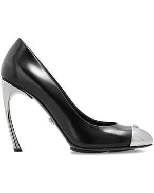 Versace 115Mm Medusa Toe-Cap Court Shoes - Black