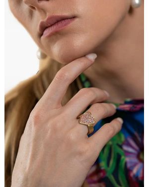 LEIGH MAXWELL Sapphire Heart Ring - Brown