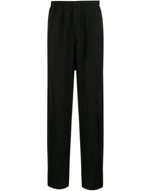 Amir Slama Elasticated Straight-Leg Trousers - Black