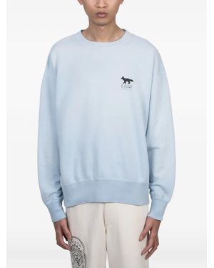 Maison Kitsuné X Kuro Sunfaded Fox Sweatshirt - Blue
