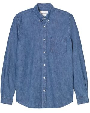 Closed Button-Up Shirt - Blue