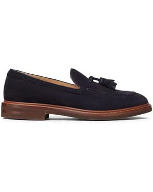 Brunello Cucinelli タッセル ローファー - ブルー