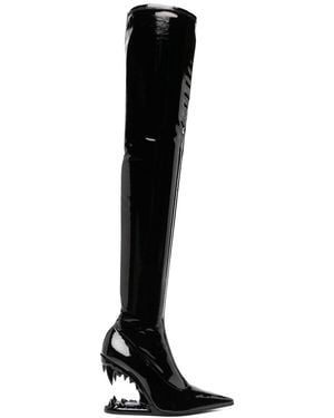 Gcds Morso 120Mm Vinyl Boots - Black