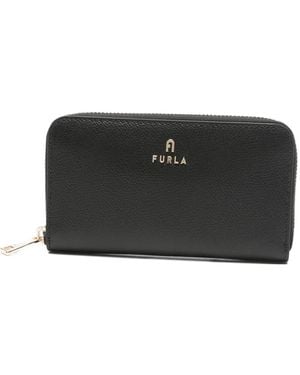 Furla Medium Camelia Zip Wallet - Black