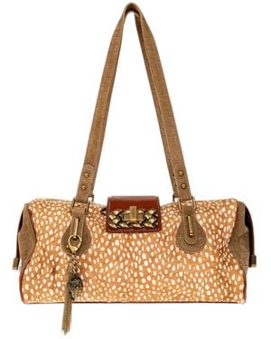Kurt Geiger Marylebone Animal-Print Shoulder Bag - Metallic
