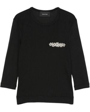 Simone Rocha Verziertes Oberteil - Schwarz