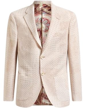 Etro Blazer con motivo pied de poule - Neutro