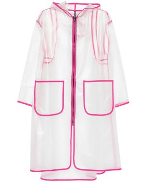 Cape Concept Hooded Coat - Pink