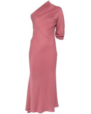 Cortana Aldara One-Shoulder Maxi Dress - Pink