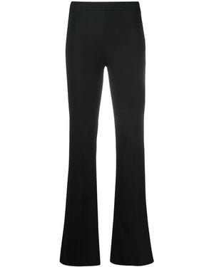 Blanca Vita Fitted Flare Trousers - Black