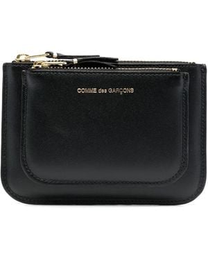 Comme des Garçons Logo-print Calf-leather Wallet - Black