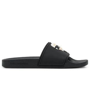KARL LAGERFELD Ikonik Karl Slides - White