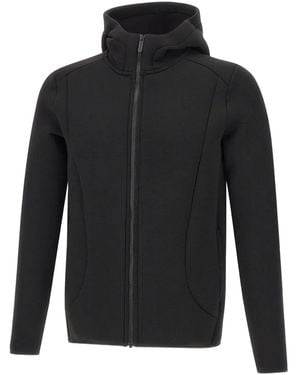 Colmar Hooded Zip-Front Sweatshirt - Black