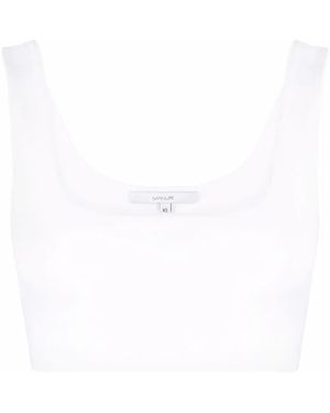MANURI Miss Jane Sleeveless Cropped Top - White