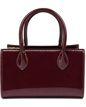 Benetton Mini Tote Bag Mit Lackfinish - Lila