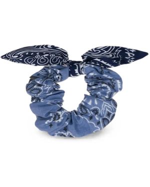 Call it By Your Name Chouchou Bow-Detail Scrunchie - Blue