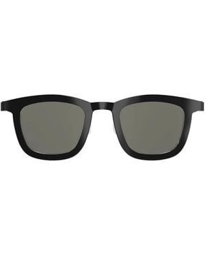 Lindberg Square-Frame Sunglasses - Black