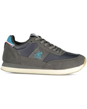 U.S. Grand Sneakers Mit Logo-Patch - Blau