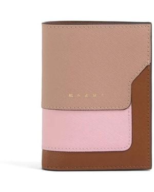 Marni Saffiano Leren Portemonnee - Wit
