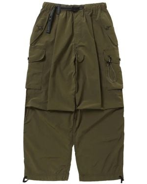 and wander Cargo Loose Trousers - Green