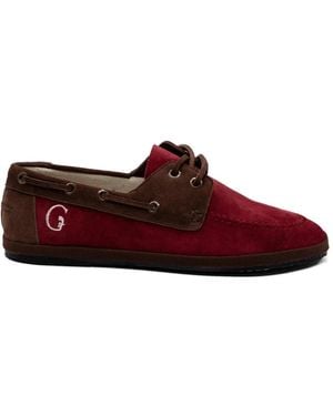 Gondolina Boccolo Suede Boat Shoes - Red