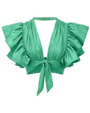 Alexis Varenna Ruffled Blouse - Green