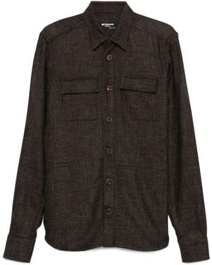 Kiton ダブルポケット シャツ - ブラック