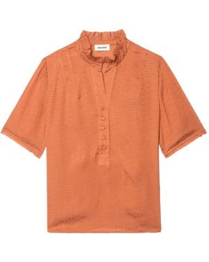 Zadig & Voltaire Blouse Topher Satiné - Orange