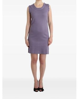 John Galliano A-Linien-Minikleid Mit Flechtdetail - Lila