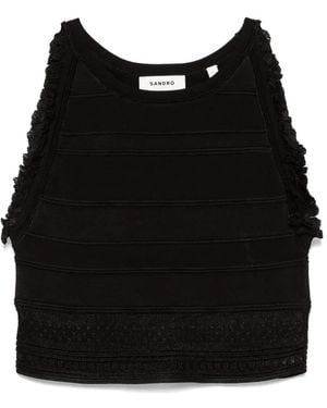 Sandro Sleeveless Top - Black