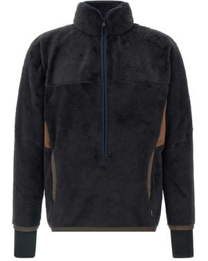Moncler Padded High-Neck Sweatshirt - Blue