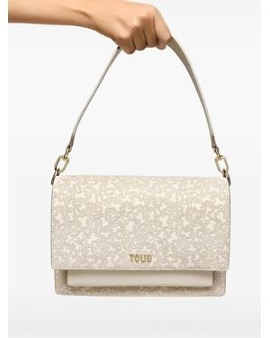 Tous Borsa A Spalla Audree A Fiori - Bianco