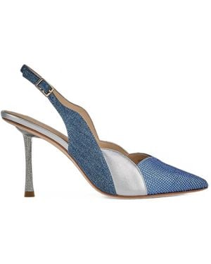 Kat Maconie Zapatos De Tacón Con Detalles De Cristales - Azul