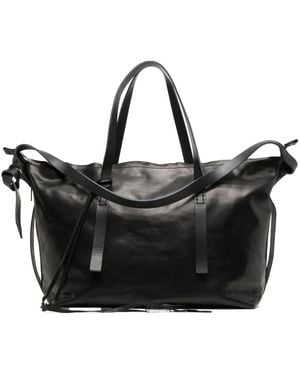 Boris Bidjan Saberi Laces Detail Large Tote Bag - Black