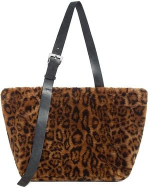 Apparis Esti Leopard Tote Bag - Brown
