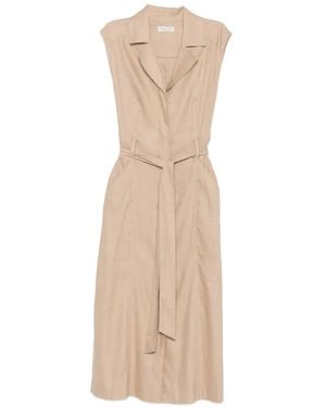 Marc O' Polo Belted Sleeveless Dress - White
