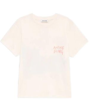 Anine Bing T-Shirt Shelley À Imprimé Graphique - White
