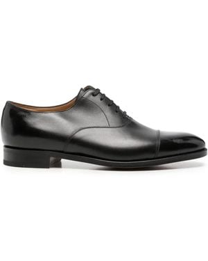 John Lobb City Ii Cap-Toe Leather Oxford Shoes - White