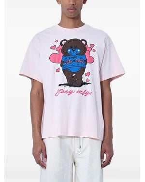 STORY mfg. T-Shirt Mit Grafischem Print - Weiß
