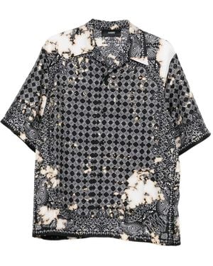 Amiri 'Beach Bandana Bowling' Shirt - Black
