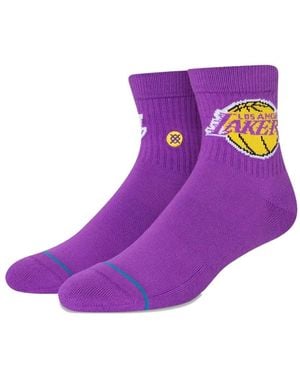 Stance Lakers-Logo Ankle Socks - Purple