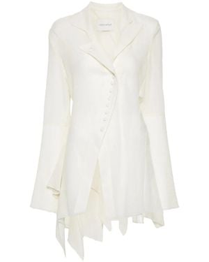 Yehuafan Asymmetrisches Hemd - Weiß