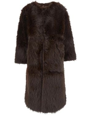 Urbancode Faux-Fur Coat - Black