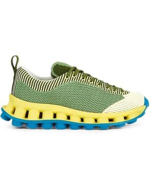 Camper X Sunnei Pelotissima Striped Knitted Sneakers - Green
