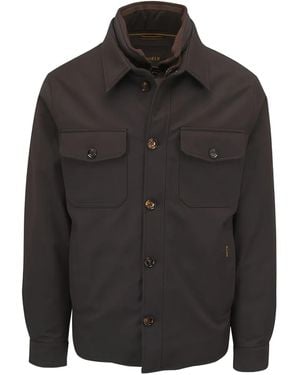 Moorer Vido-SKT hooded pocket coat - Schwarz