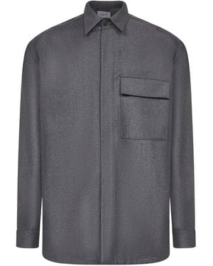 D4.0 Camicia Con Tasche - Grigio