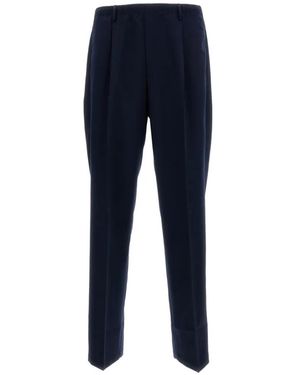 Cellar Door Pleated Trousers - Blue