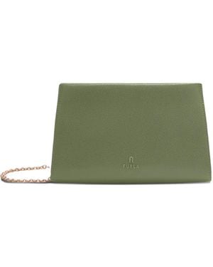 Furla Mini My chain-strap leather bag - Verde