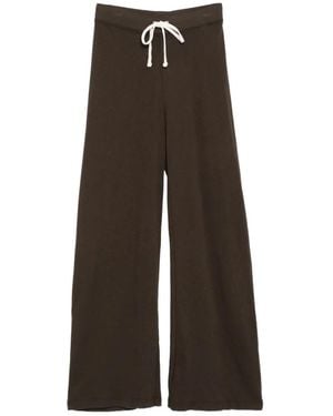 James Perse Terry Wide-Leg Trousers - Brown